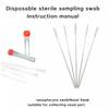 Desechable Flocked Swab Nasal Estéril Swab Oral Swab Swab Swab Nasal Colección